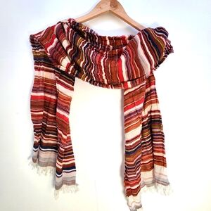 Striped Multicolor Scarf Brand Unknown